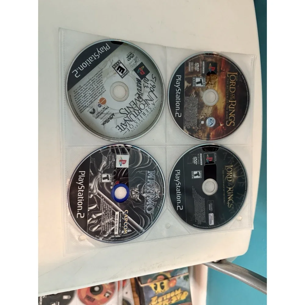 Lot of 4 PlayStation Games (PS2) Various Titles- Disc Only, Untested
